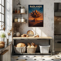 Badlands National Park Surreal Landscape National Park Poster