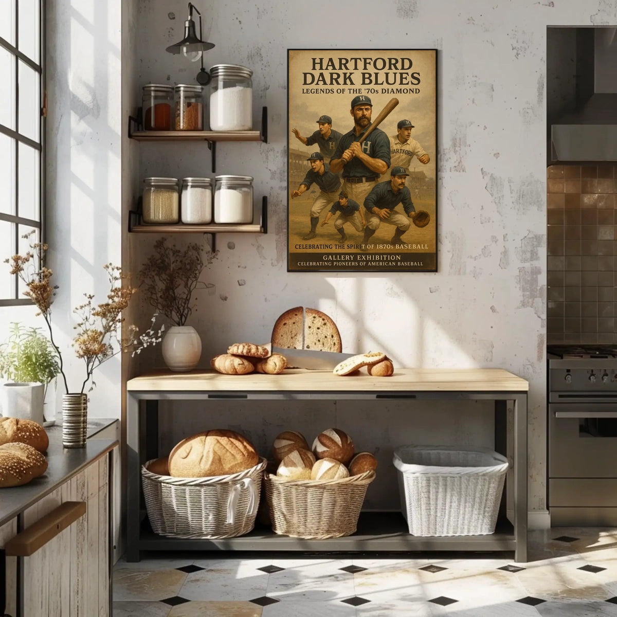 Hartford Dark Blues Legends of the 70s Diamond Poster