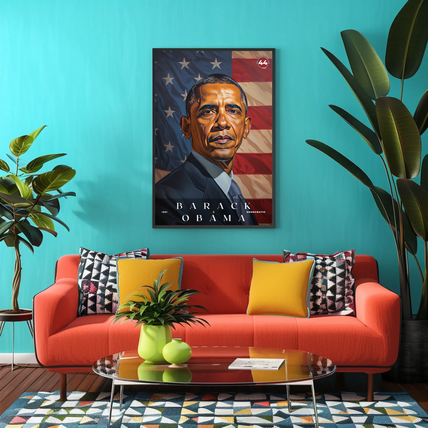 Barack Obama 44th President Of The United States Portrait