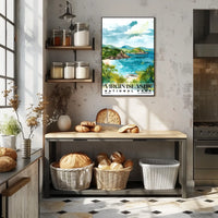 Virgin Islands Watercolor Wall Art Poster