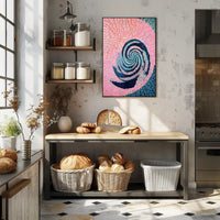 Swirling Mosaic Abstract Poster Wall Art Print