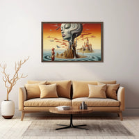 Dreamlike Surrealism Art Print Landscape in Fantasy or Mythology Poster