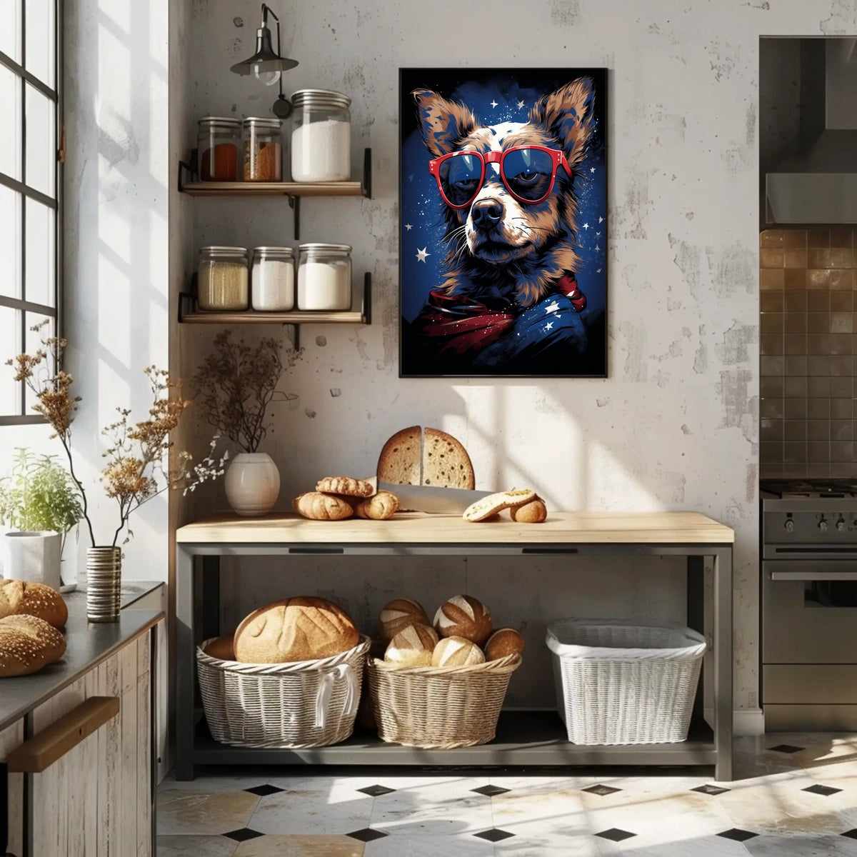 Patriotic Pooch Poster