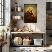 St. Padre Pio Messenger of Hope and Faith Poster PosterGoat