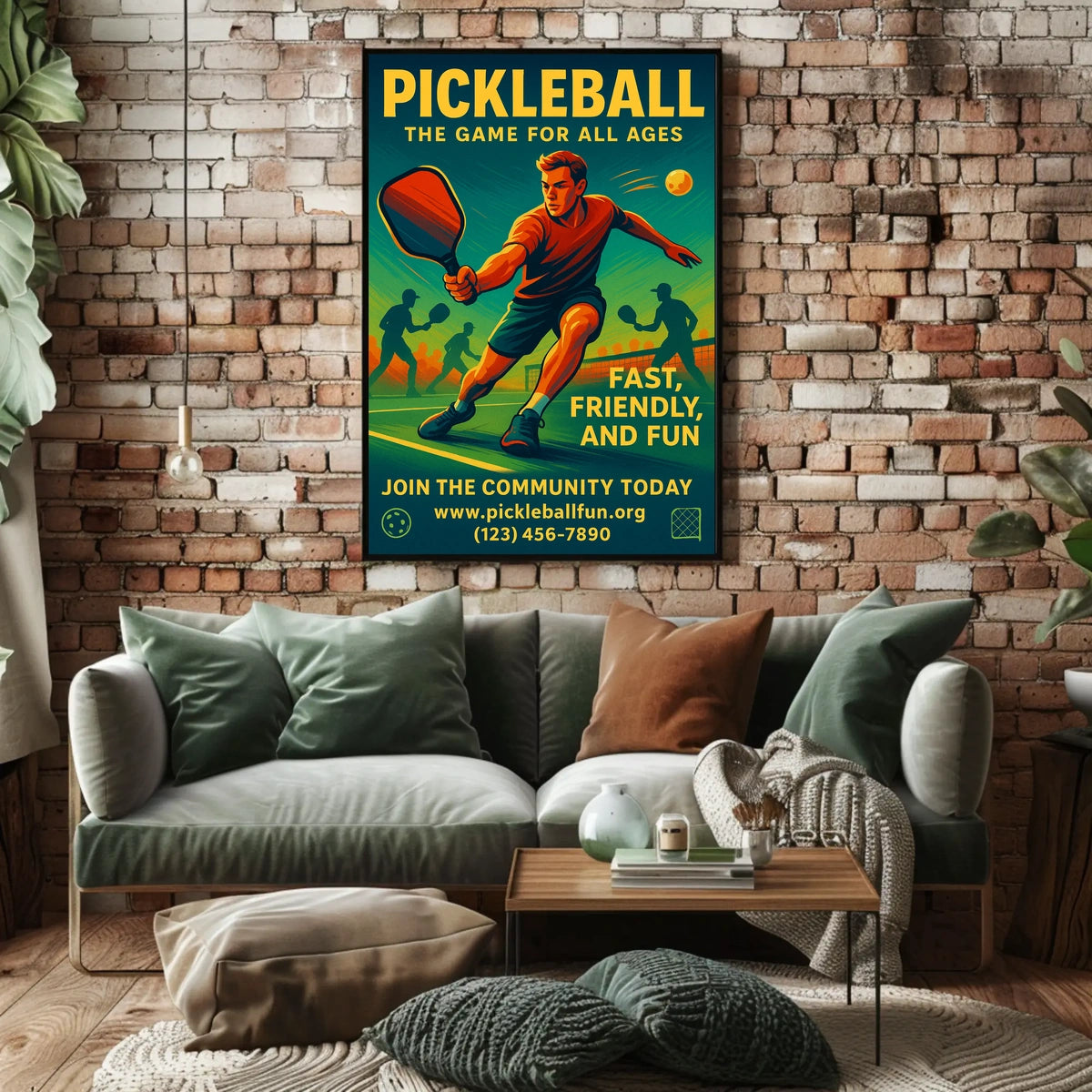 Pickleball The Game for All Ages Poster