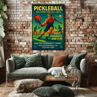 Pickleball The Game for All Ages Poster