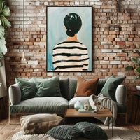 Striped Reflections Abstract Poster Wall Art Print