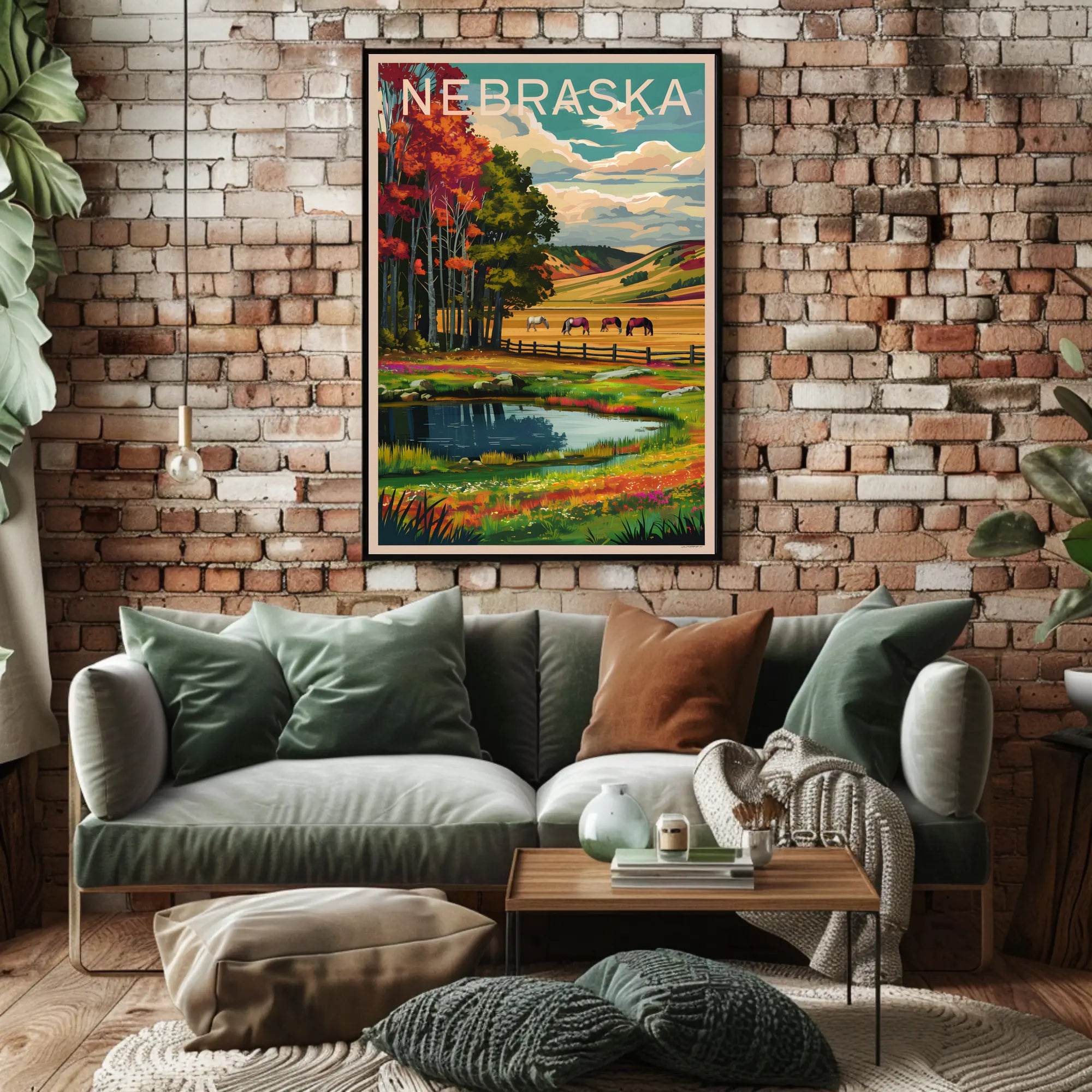 Nebraska Landscape Poster