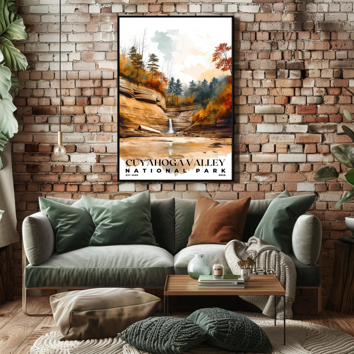 Cuyahoga Valley Watercolor Wall Art Poster