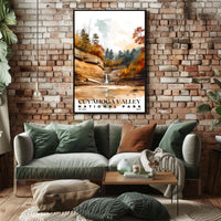 Cuyahoga Valley Watercolor Wall Art Poster