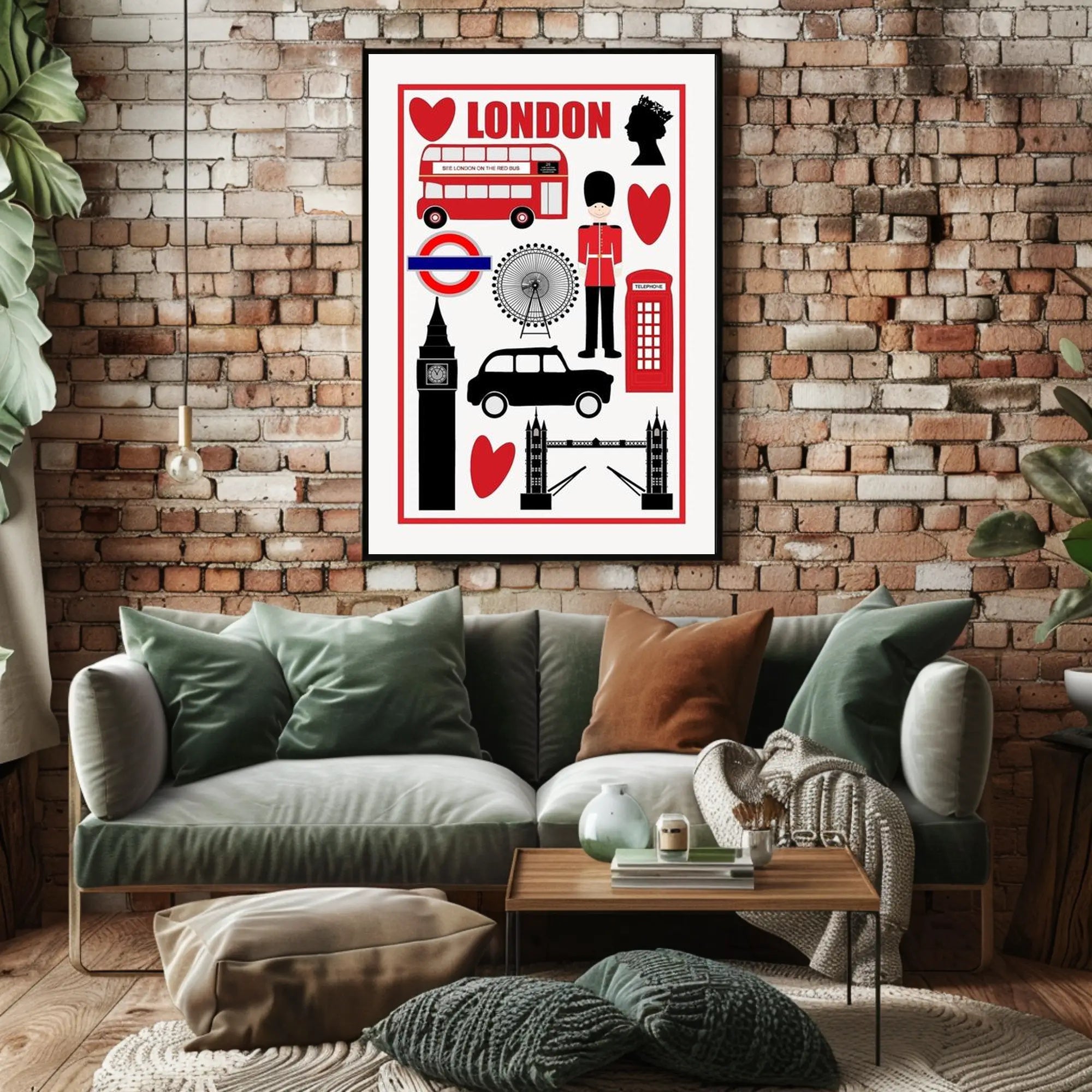 London Icons Poster PosterGoat