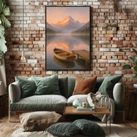 Tranquil Mountain Reflections Poster