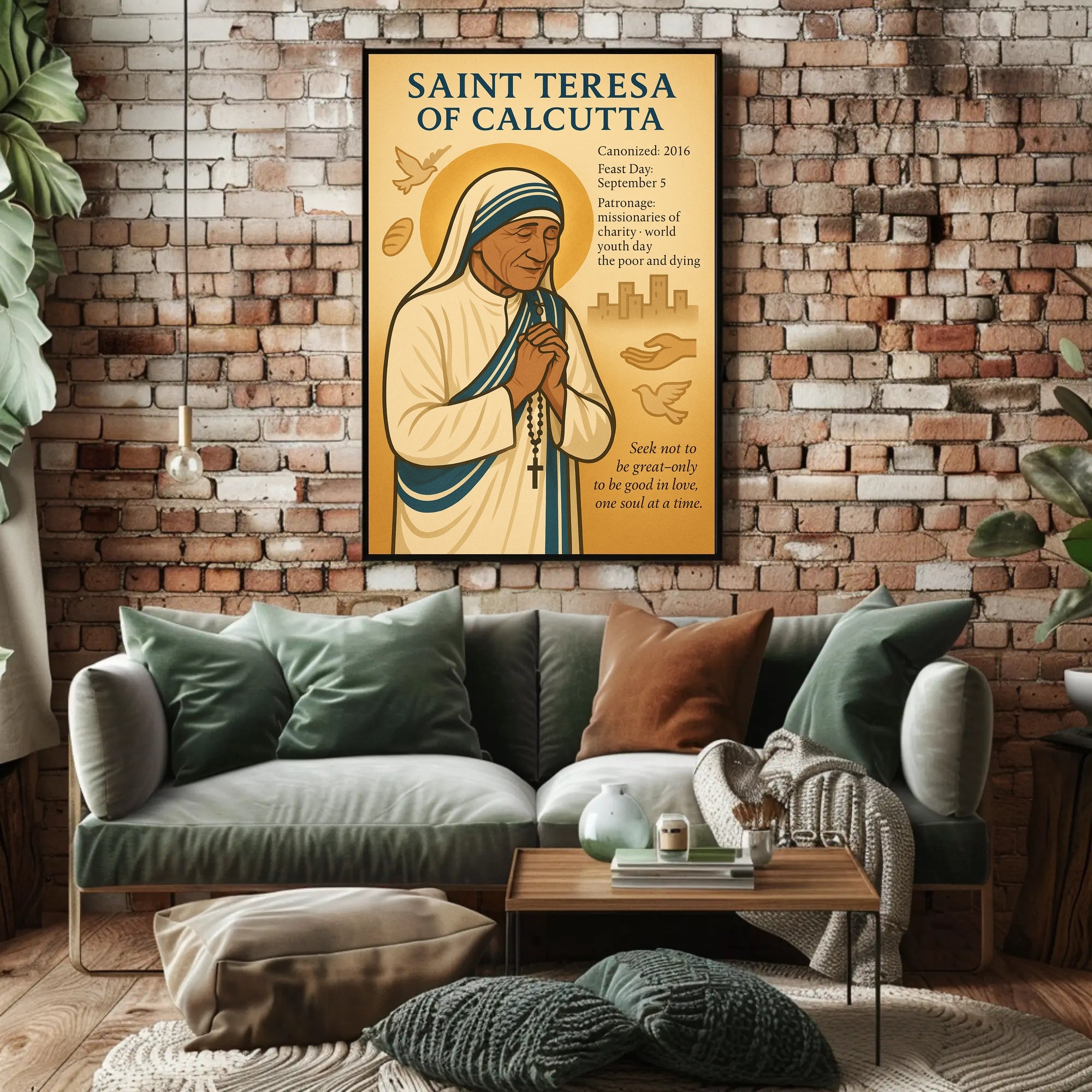 Saint Teresa of Calcutta Charity Legacy Cultural or Heritage Poster