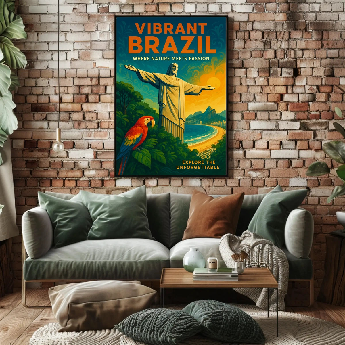 Vibrant Brazil Where Nature Meets Poster