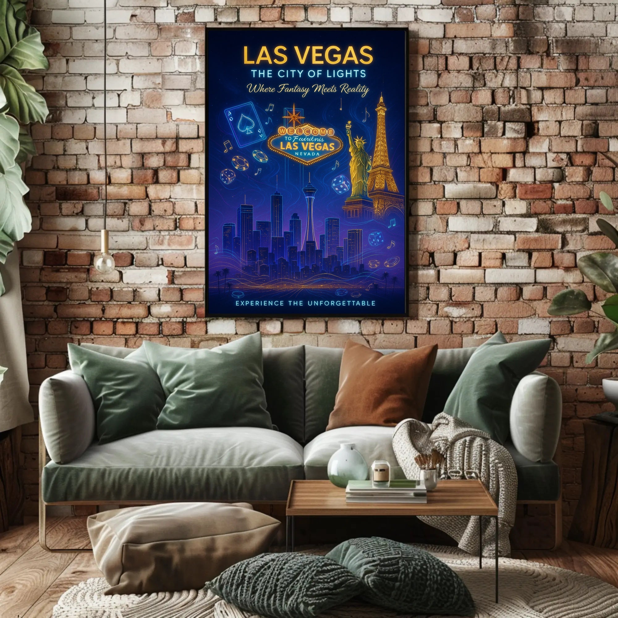 Las Vegas The City of Lights Poster PosterGoat
