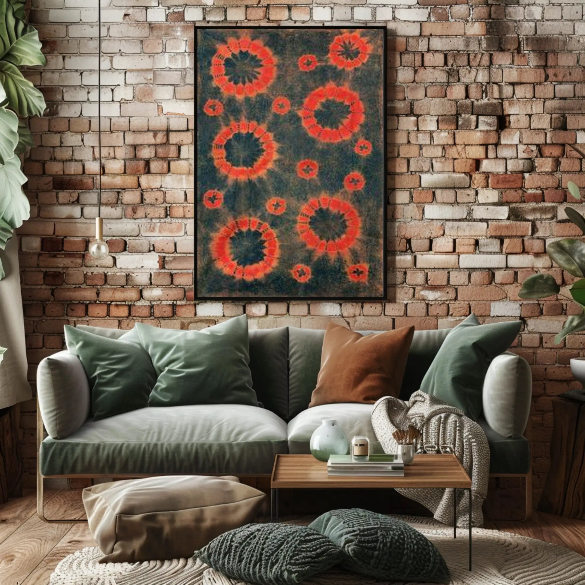 Vibrant Tie-Dye Circles Poster