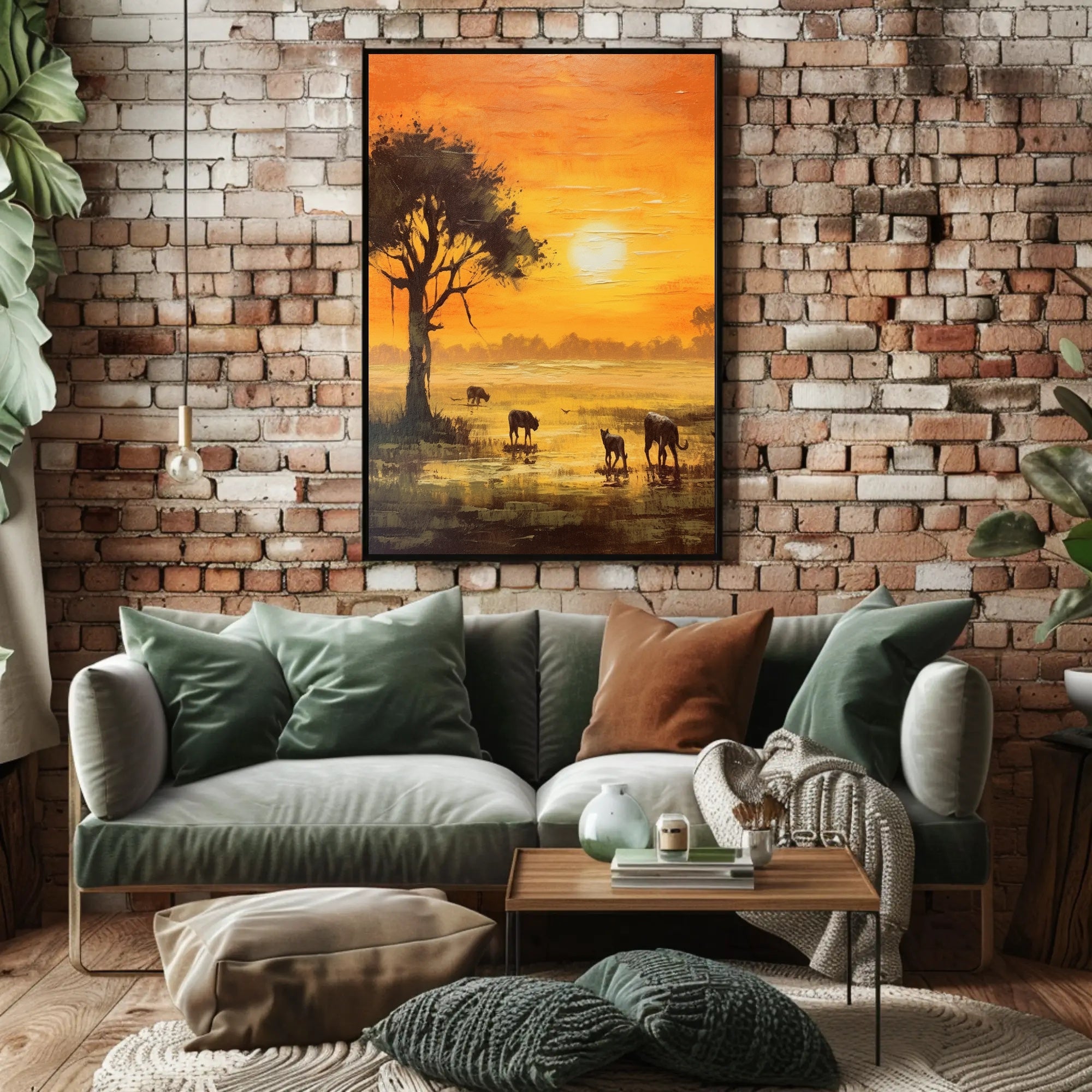 Sunset Serengeti Poster