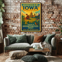 Discover Iowa Fields of Opportunities Poster