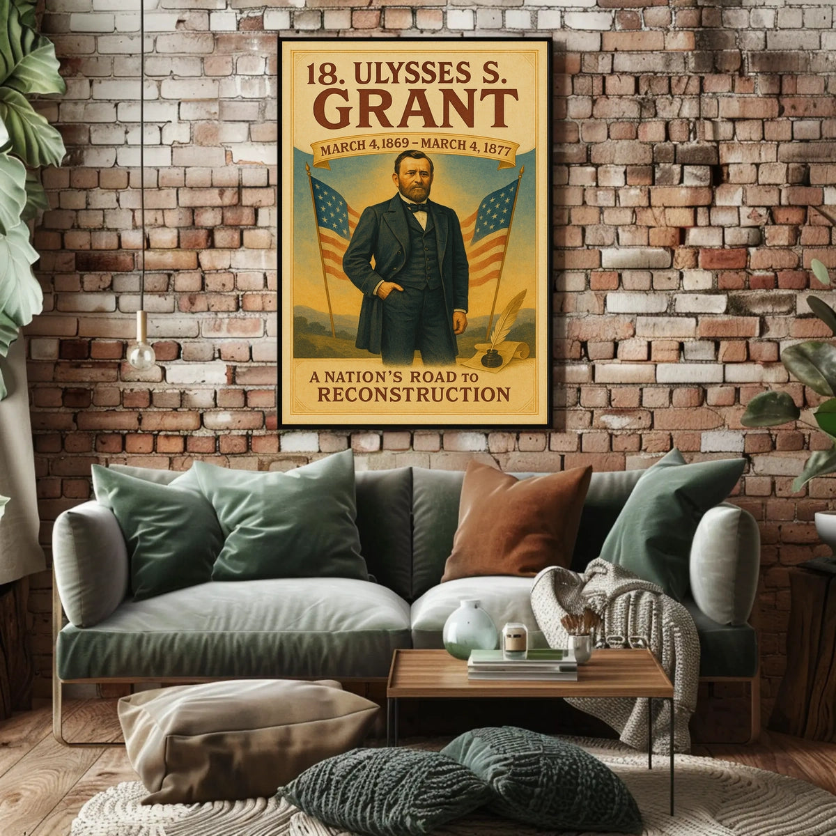 Ulysses S. Grant 18Th President Poster