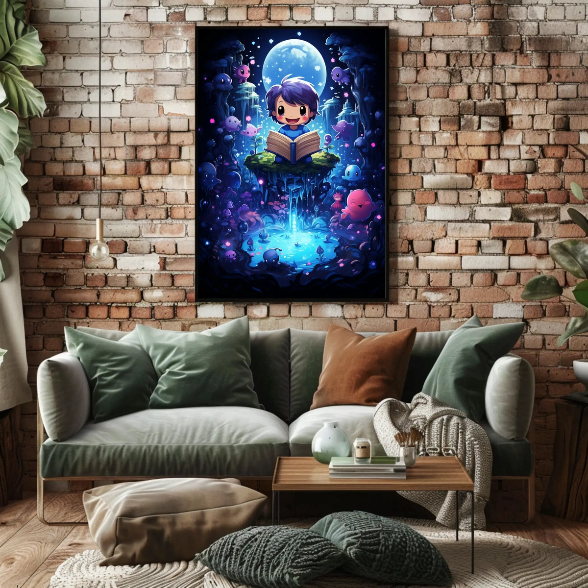 Moonlight Tales Whimsical Fantasy Surrealism Poster