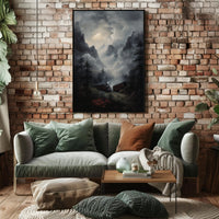 Journey Through The Misty Mountains Poster PosterGoat