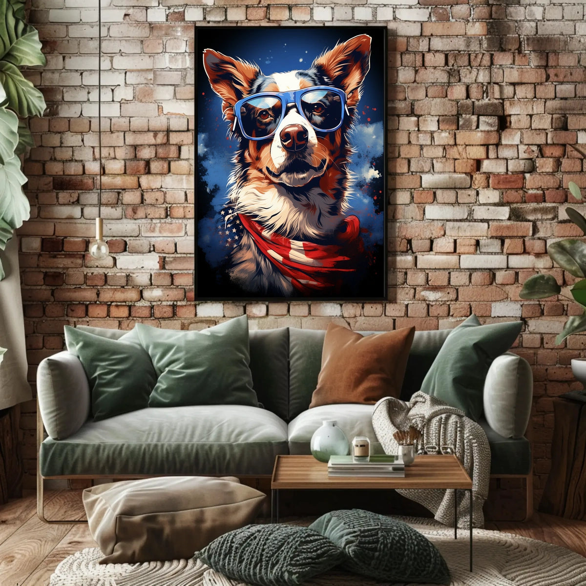 Patriotic Pup Poster