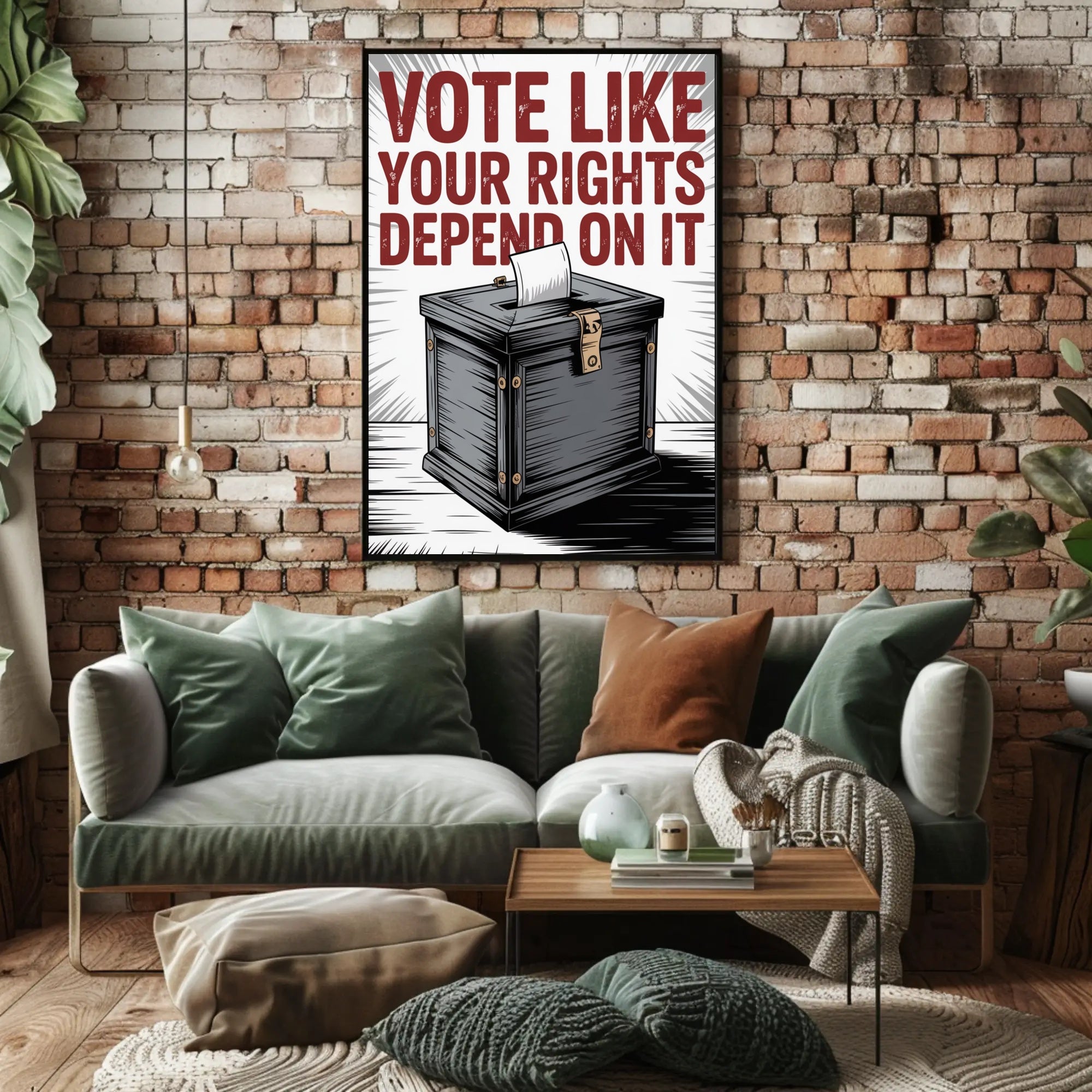 Vote Like Your Rights Depend On It Political Poster