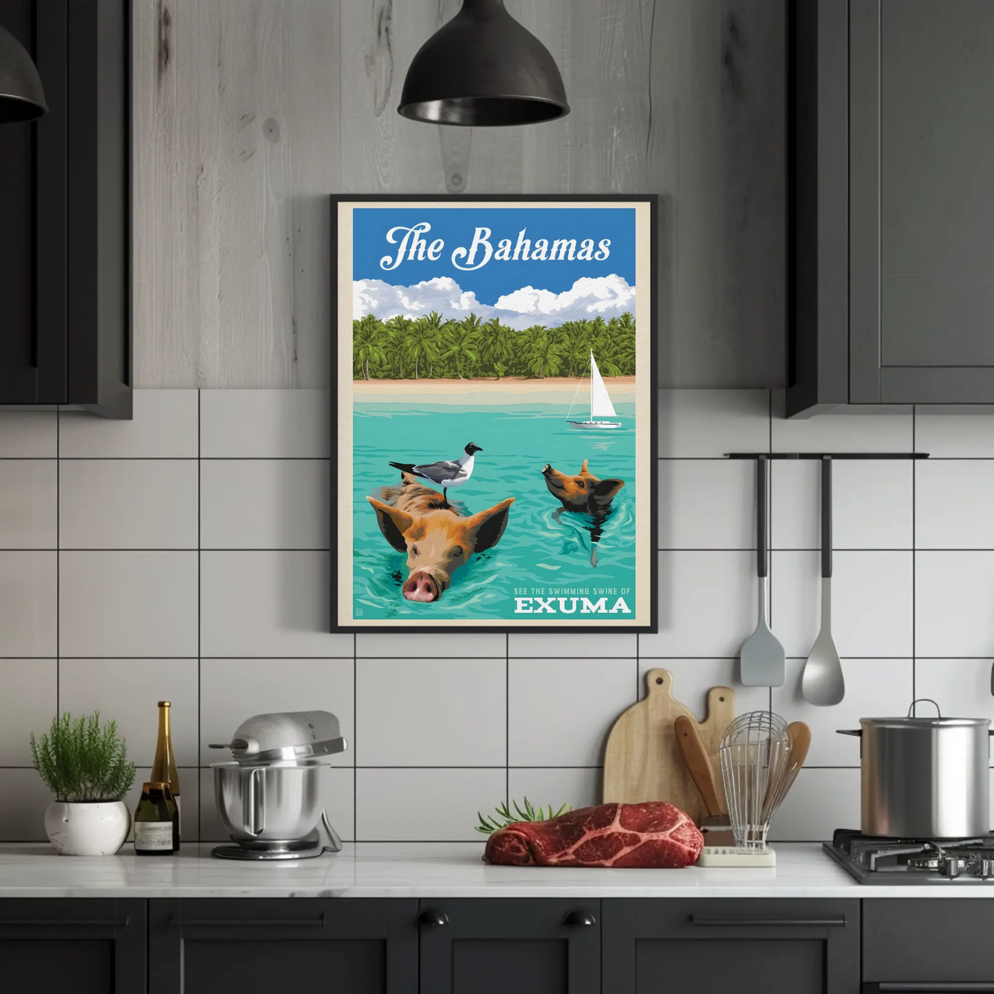 Vintage Poster The Bahamas Exuma