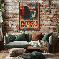 Paterson Heritage Travel Typography Collector Poster