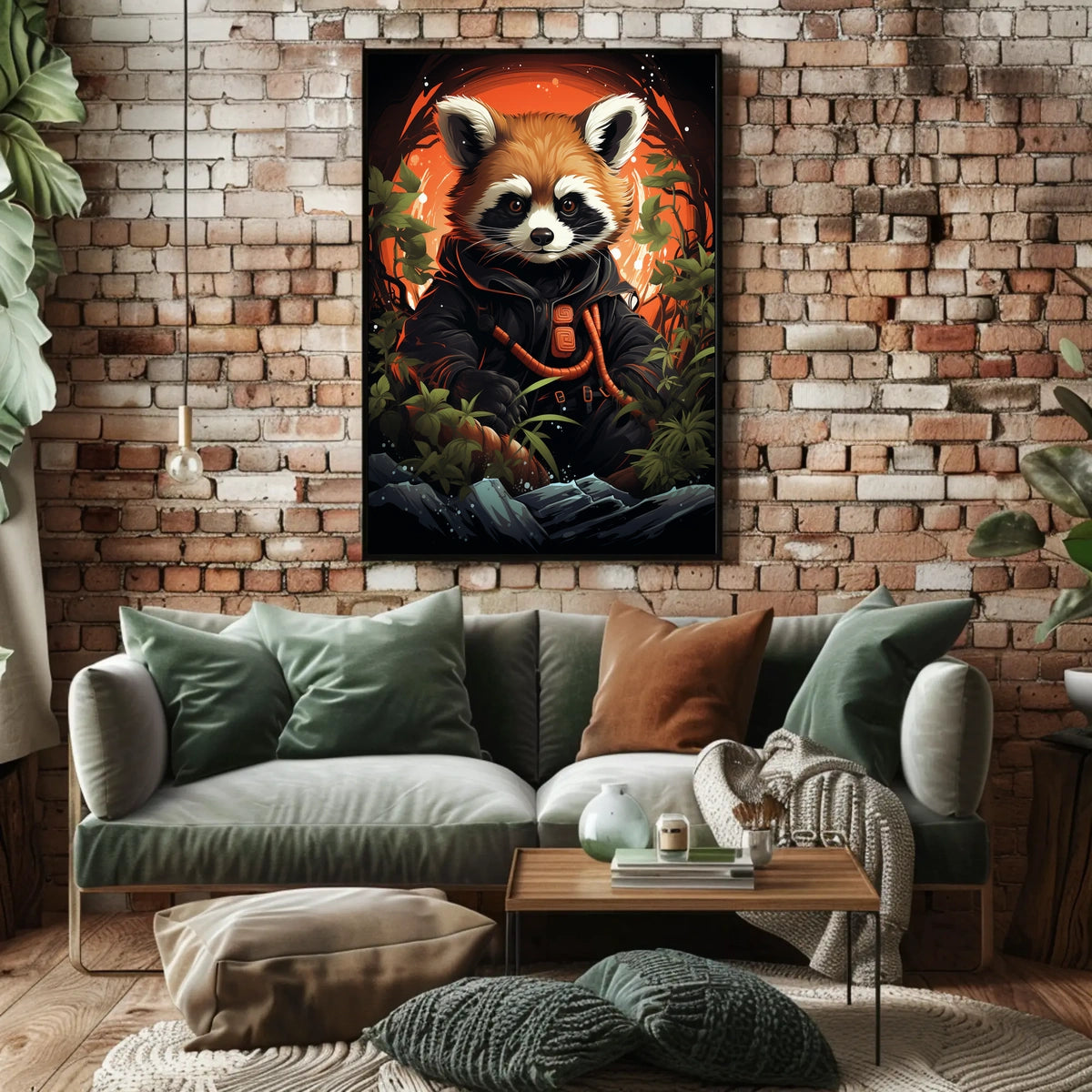 The Adventurous Red Panda Poster