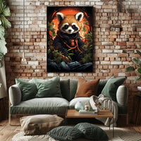 The Adventurous Red Panda Poster