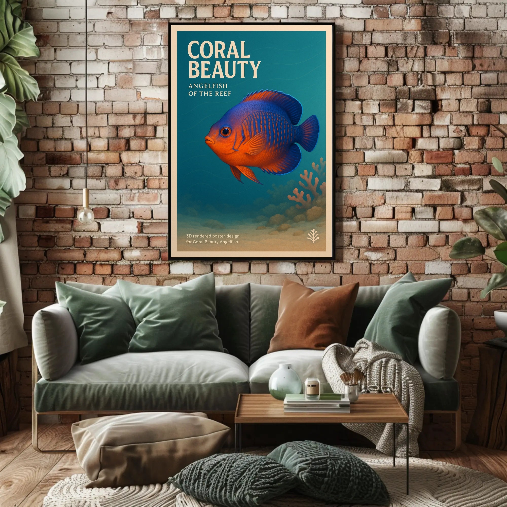 Coral Beauty Angelfish of the Reef Poster PosterGoat