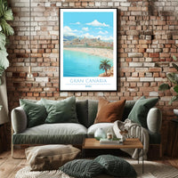 Gran Canaria Beach Scene Poster