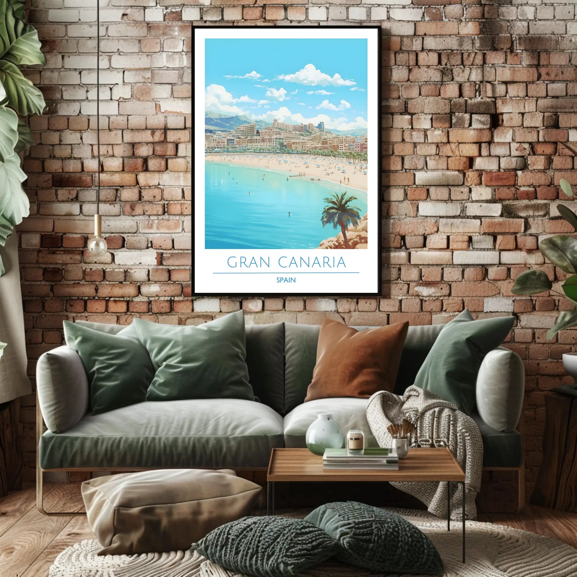 Gran Canaria Beach Scene Poster