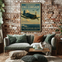 Vought F4U Corsair: The Whistling Death Poster