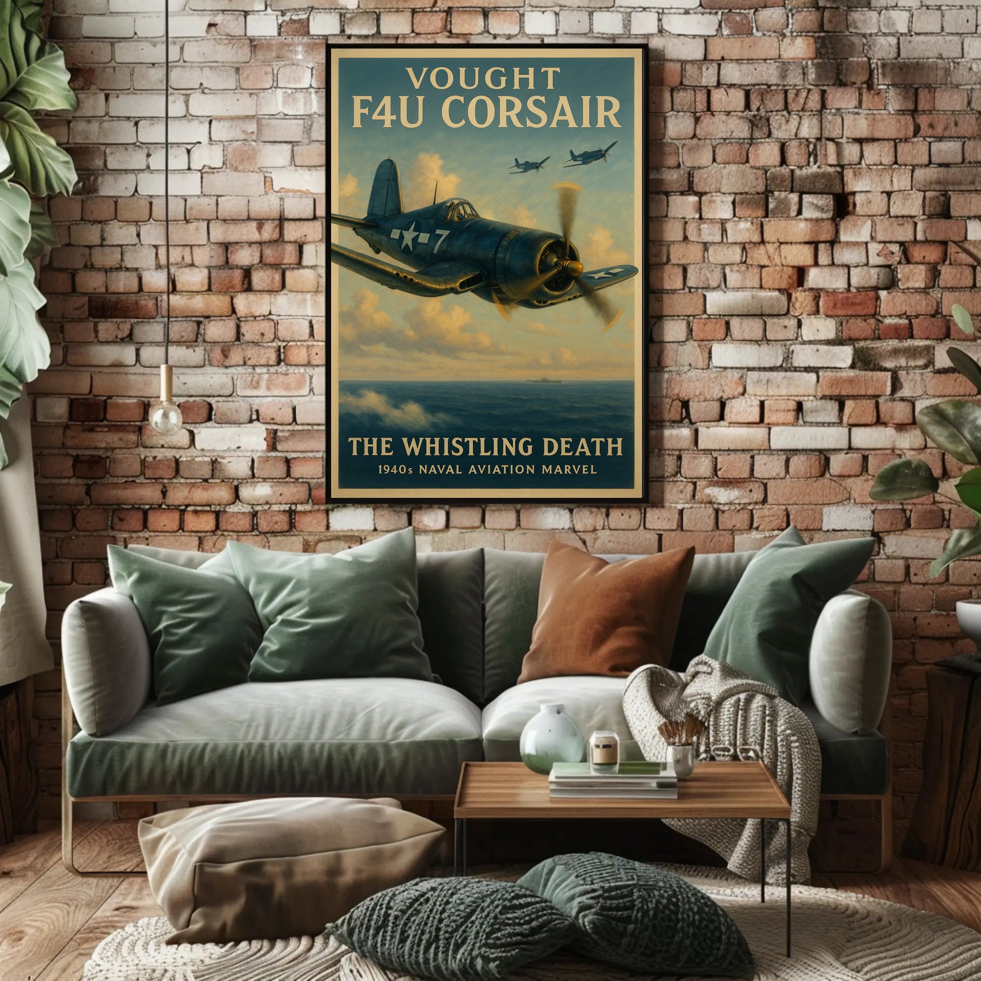 Vought F4U Corsair: The Whistling Death Poster