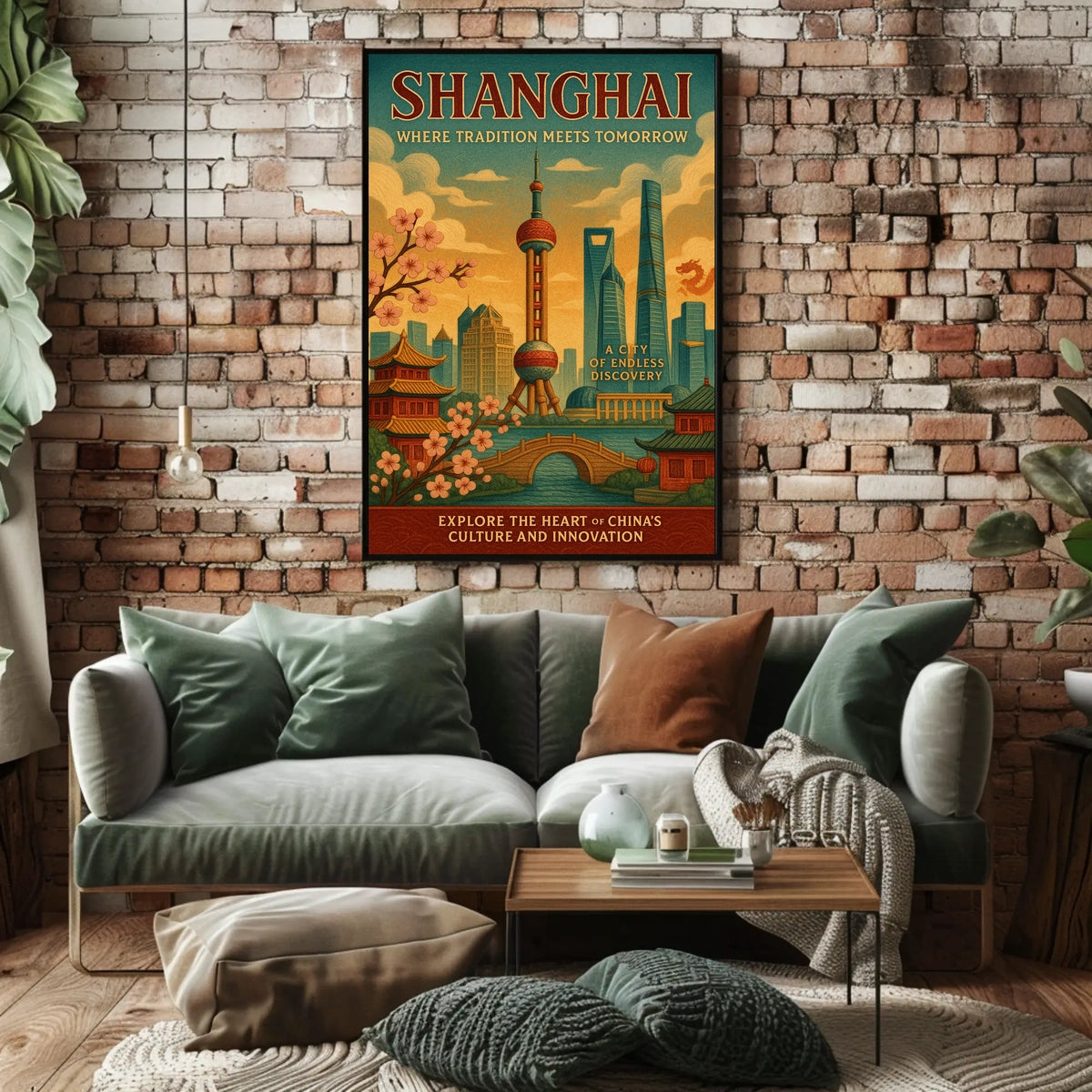 Shanghai Where Tradition Meets Tomorrow Poster