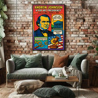 Andrew Johnson A Pop Art Presidency Poster