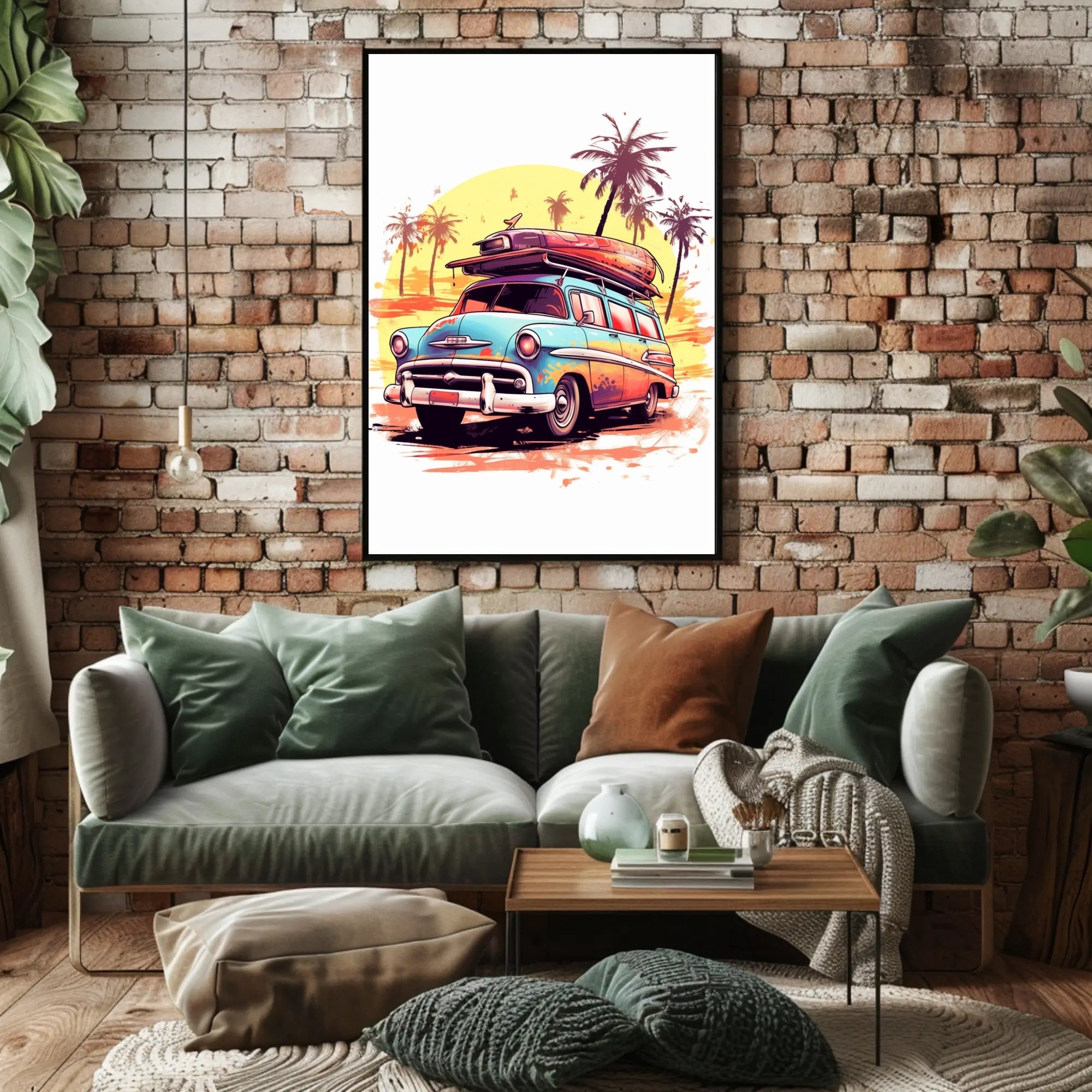 Retro Surf Adventure Poster