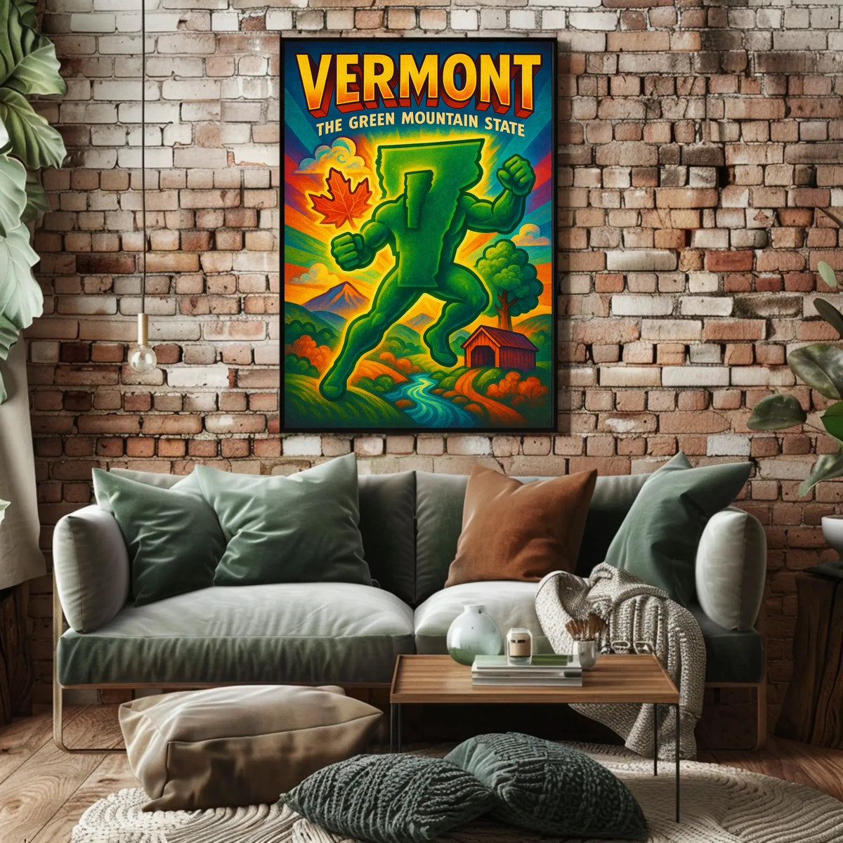 Vermont The Green Mountain State Poster