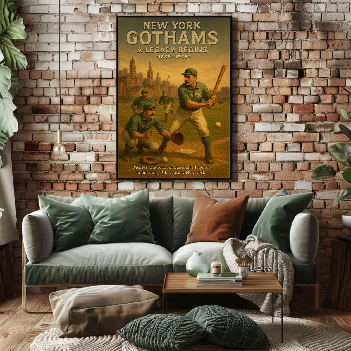 New York Gothams A Legacy Begins Poster Vintage Wall Art