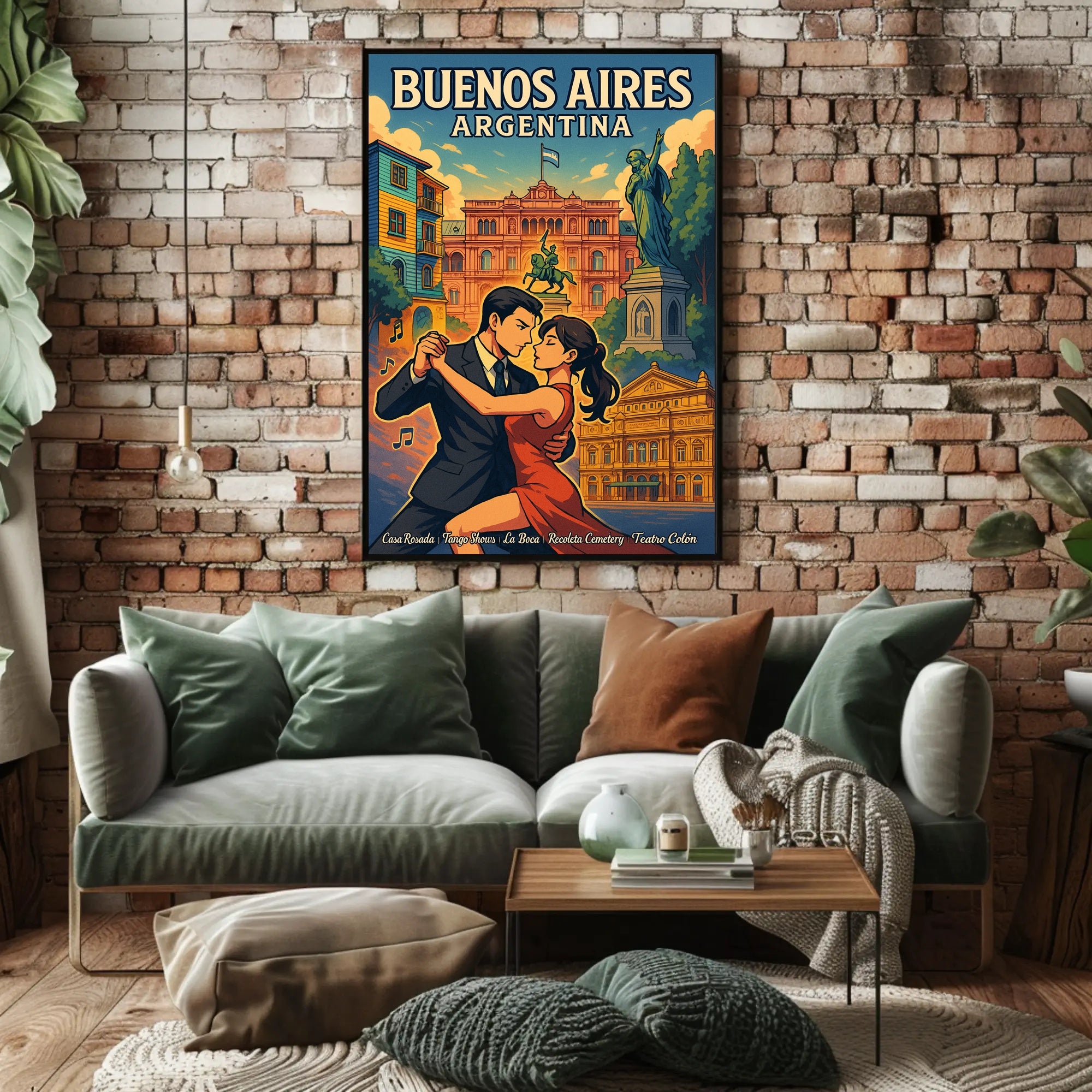 Buenos Aires Cultural Tapestry Poster PosterGoat