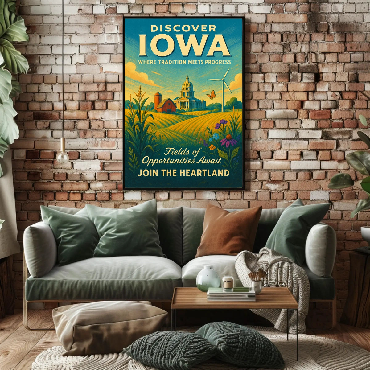 Discover Iowa Where Tradition Meets Progress Poster