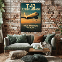 Boeing T-43 Aircraft Military Recruitment Art Poster