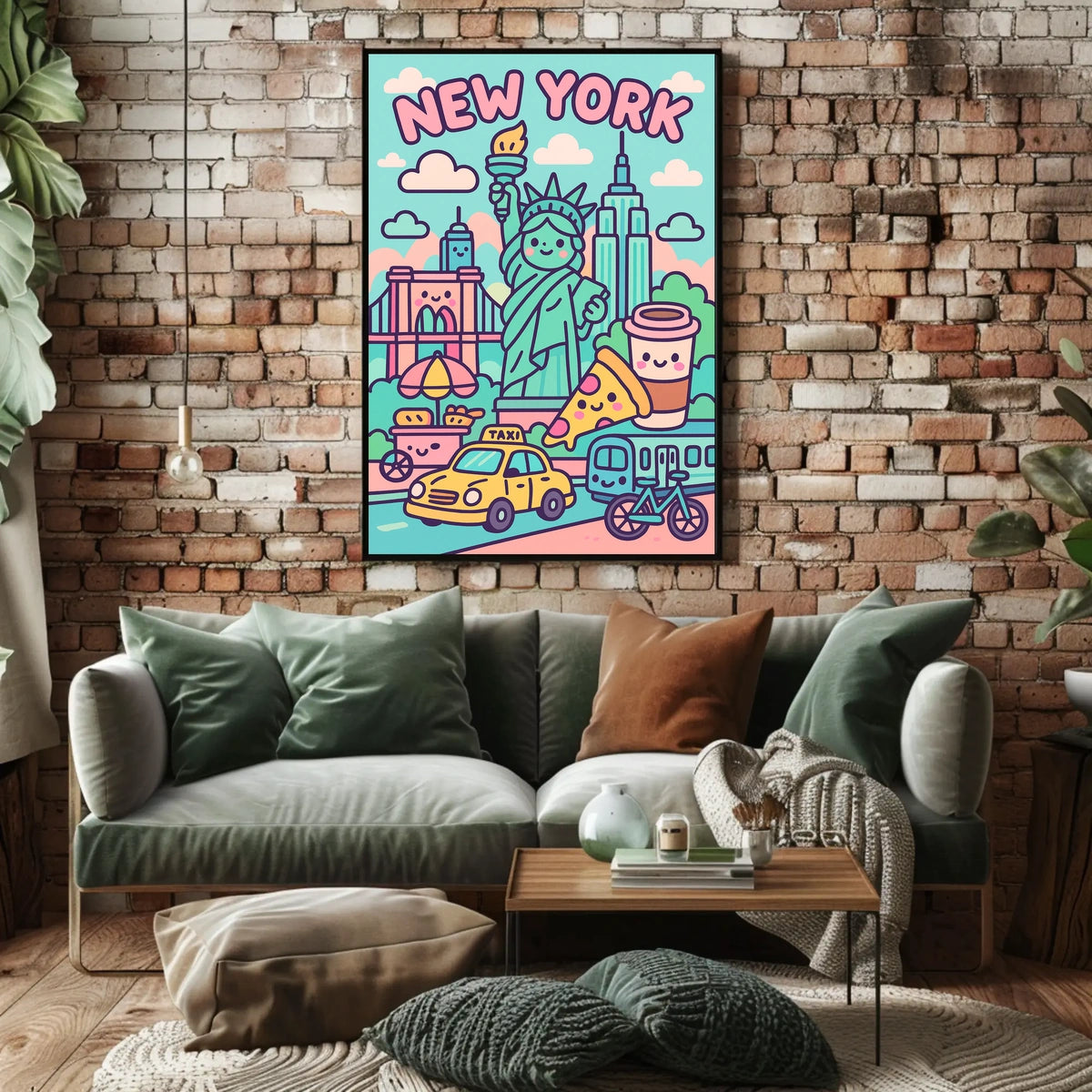 Whimsical New York Adventure Poster