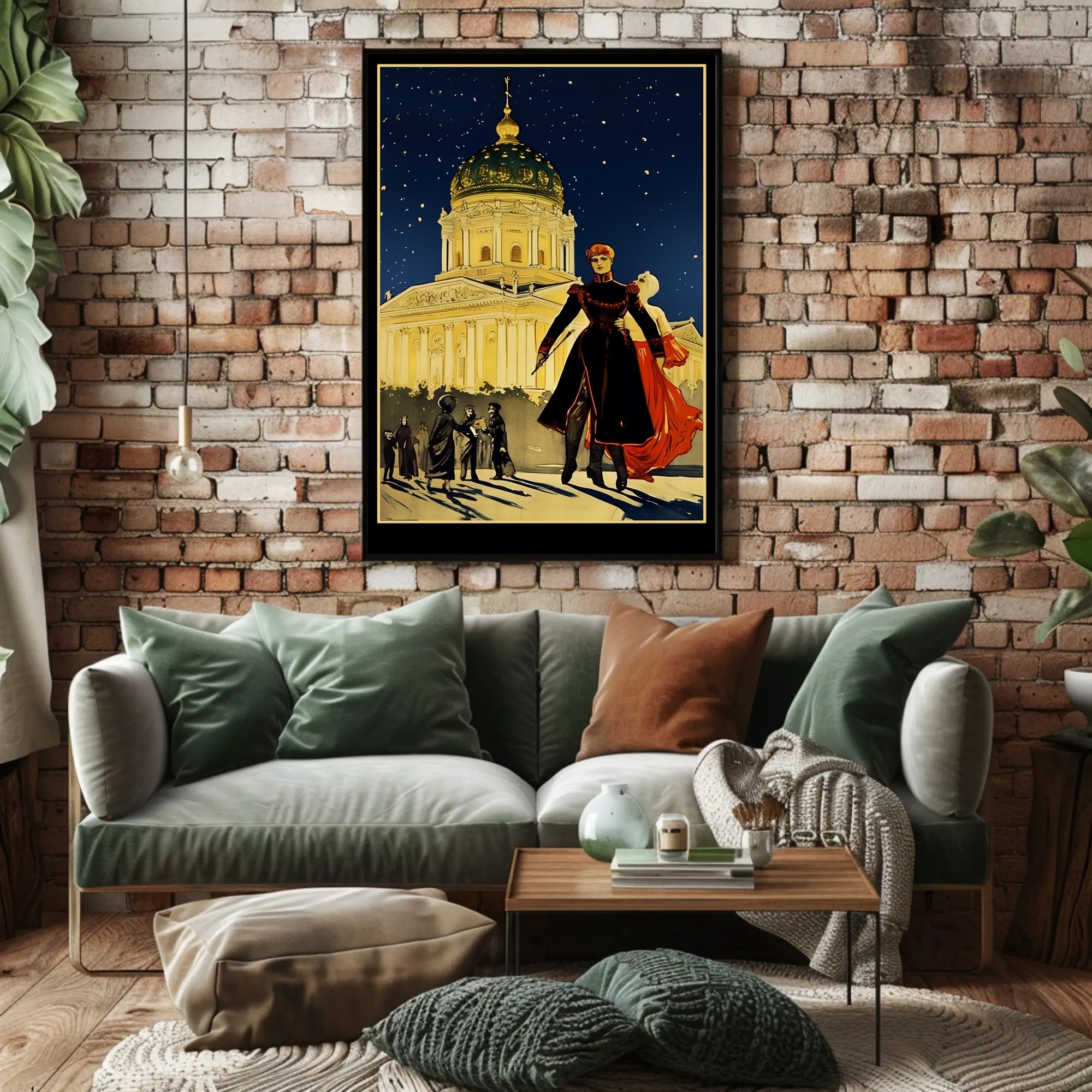 Enigmatic Night at the Grand Dome Poster