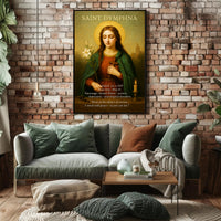 Saint Dymphna Patron of Mental Illness Poster PosterGoat