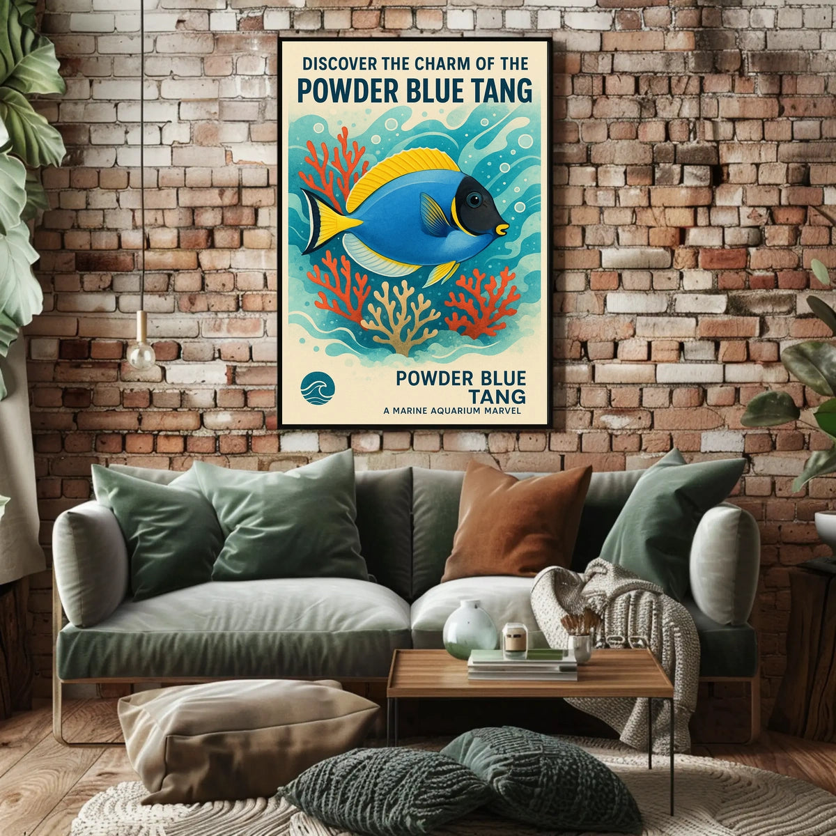 Discover the Charm of the Powder Blue Tang Poster