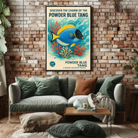 Discover the Charm of the Powder Blue Tang Poster