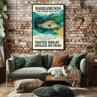 Barramundi The Aussie Delicacy Poster